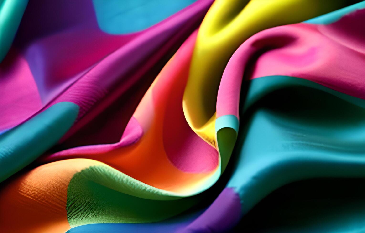 Rainbow colored silk satin background Photo