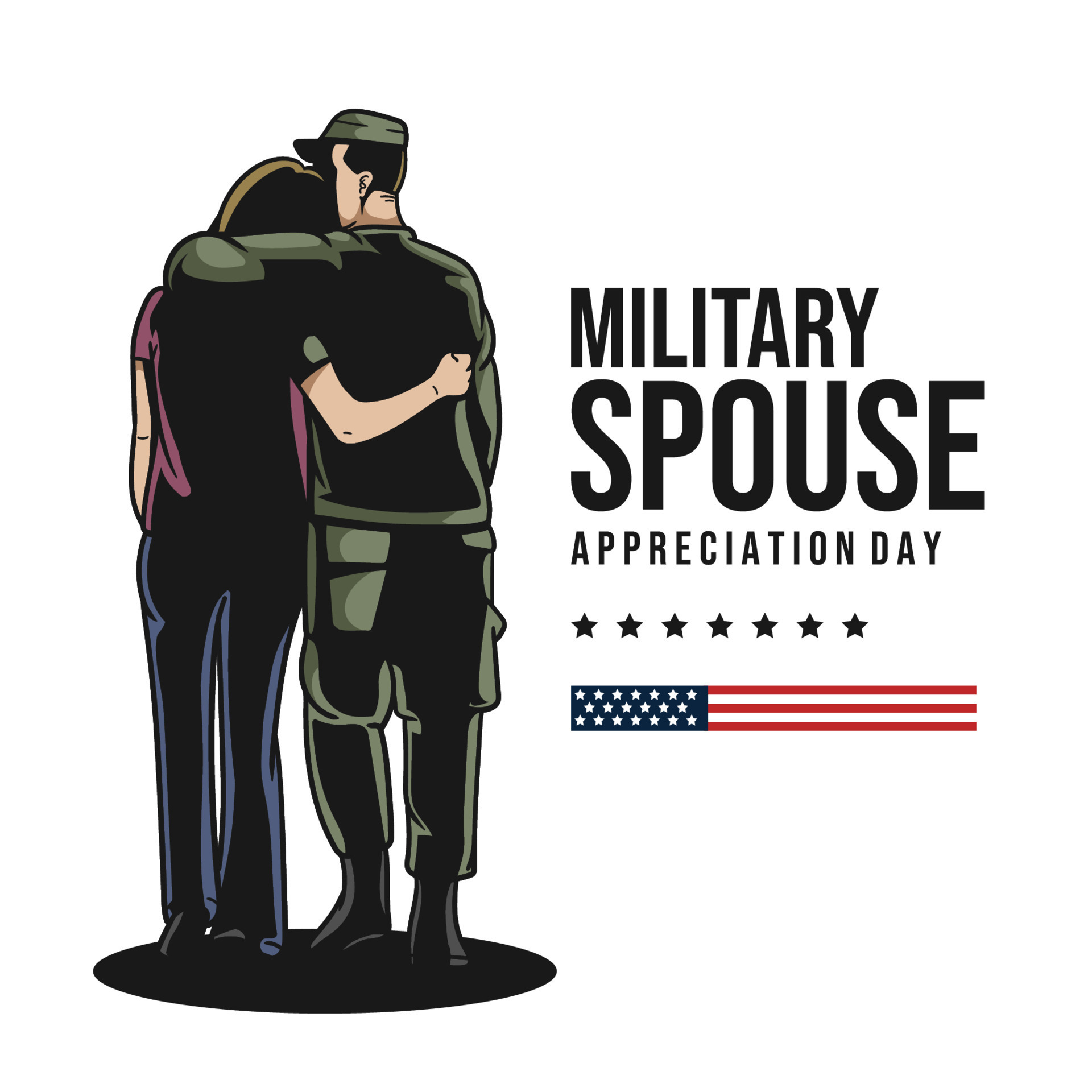 military spouse appreciation day 23340952 Vector Art at Vecteezy