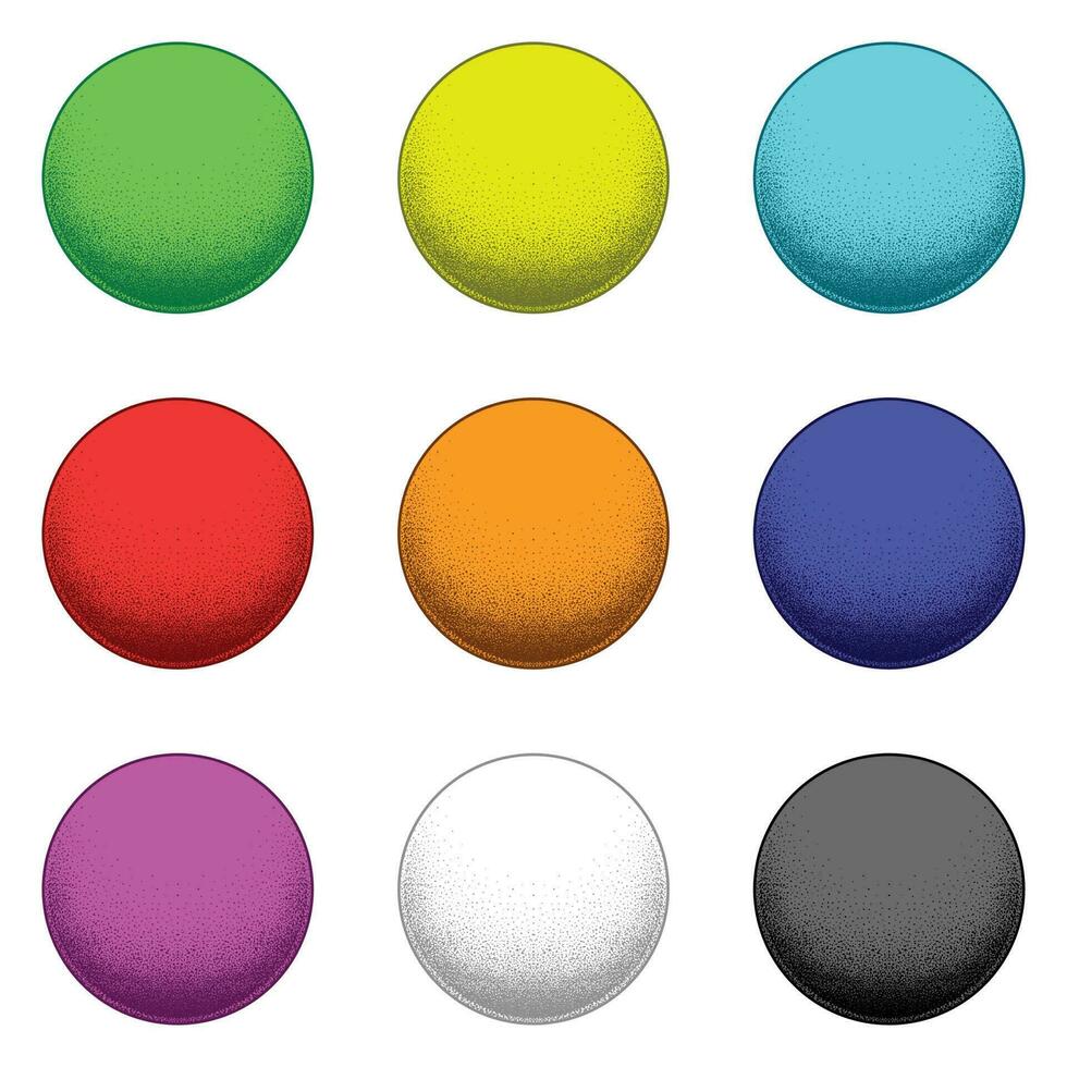 Dimensional Balls or Spheres vector