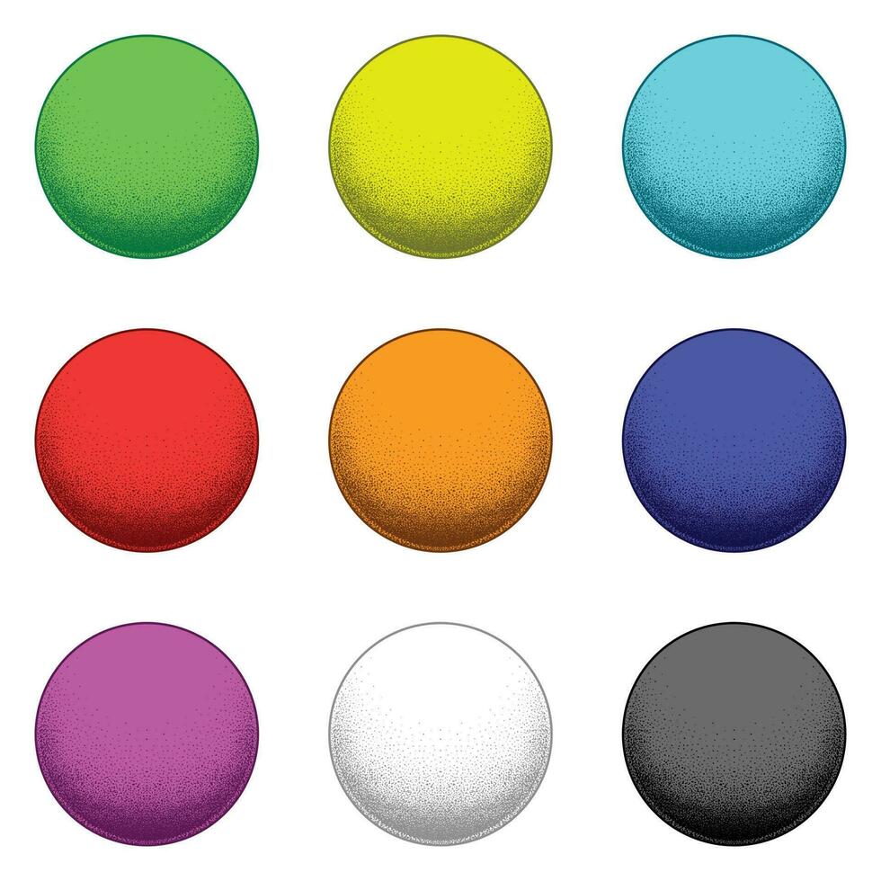 Dimensional Balls or Spheres vector