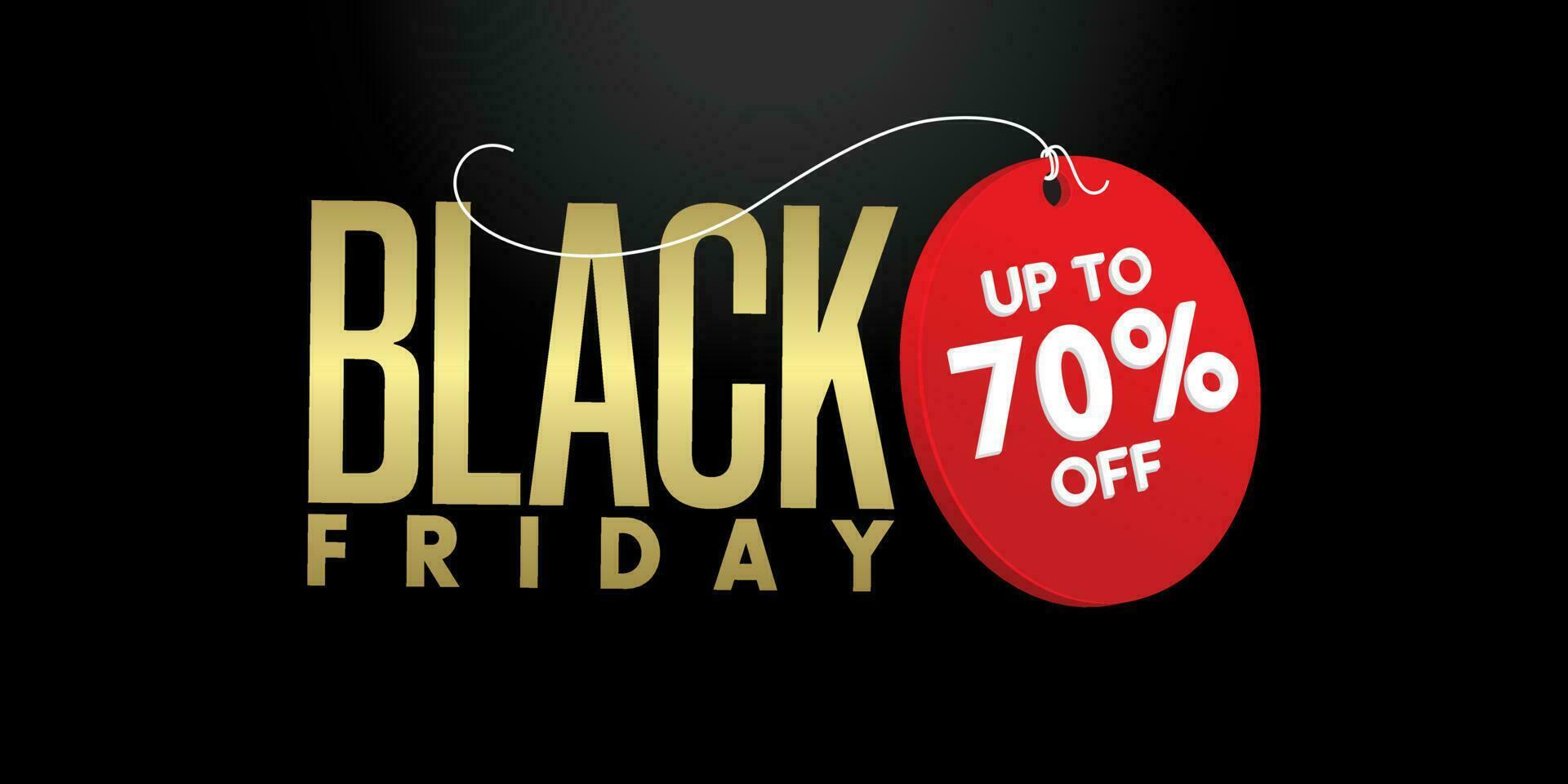 Black friday sale luxury banner. Black Friday Graphic design for the decoration of gift certificates, banners and flyer vector