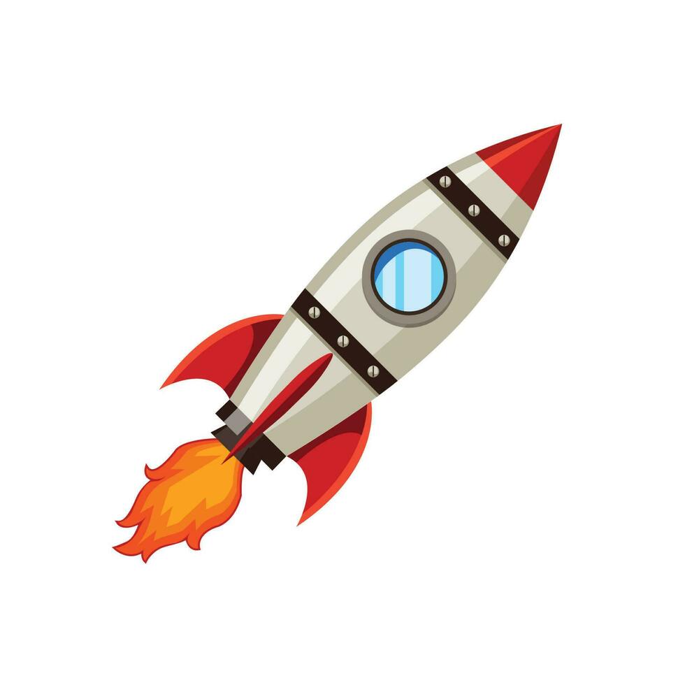 vector rocket illustration