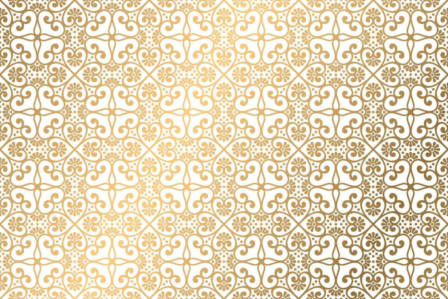 Ethnic pattern with golden color. Vector illustration that suitable for background, wrapping, fabric, wedding, poster, banner, etc