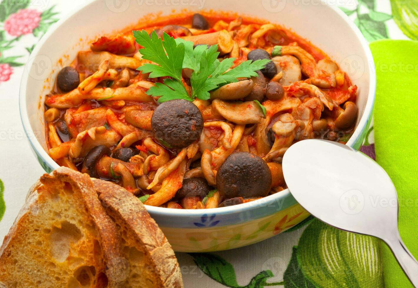 Porcini mushrooms recipe. 23341392 Stock Photo at Vecteezy