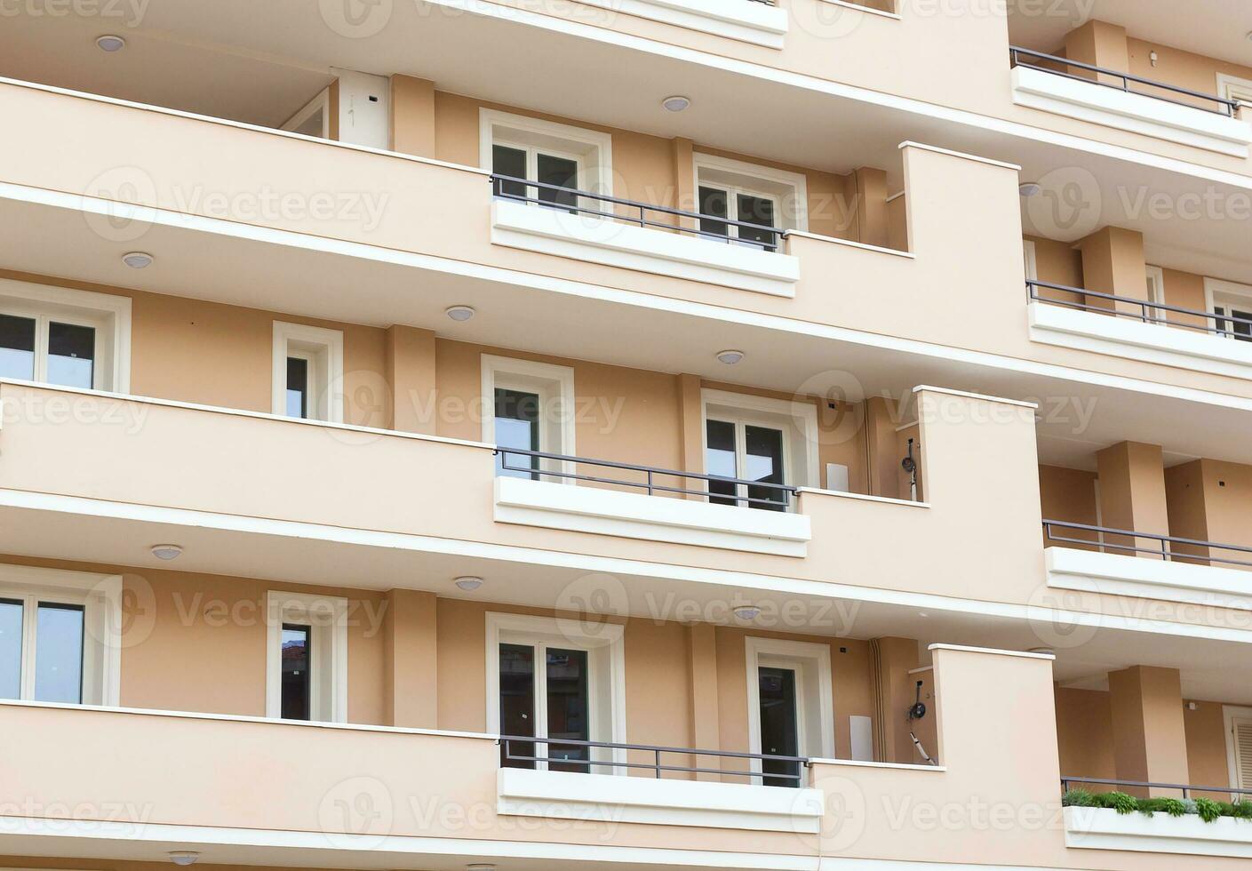 Facade of residential building photo