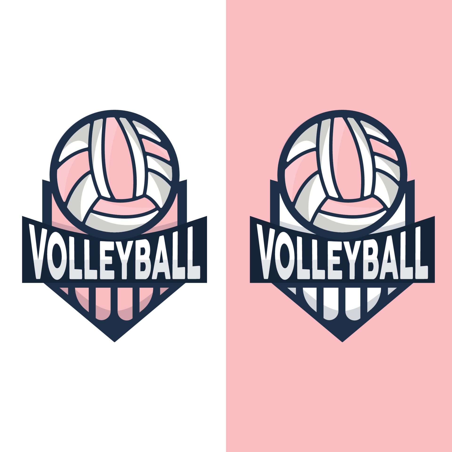Volleyball Logo, Sport Simple Design, World Sports Tournament Vector