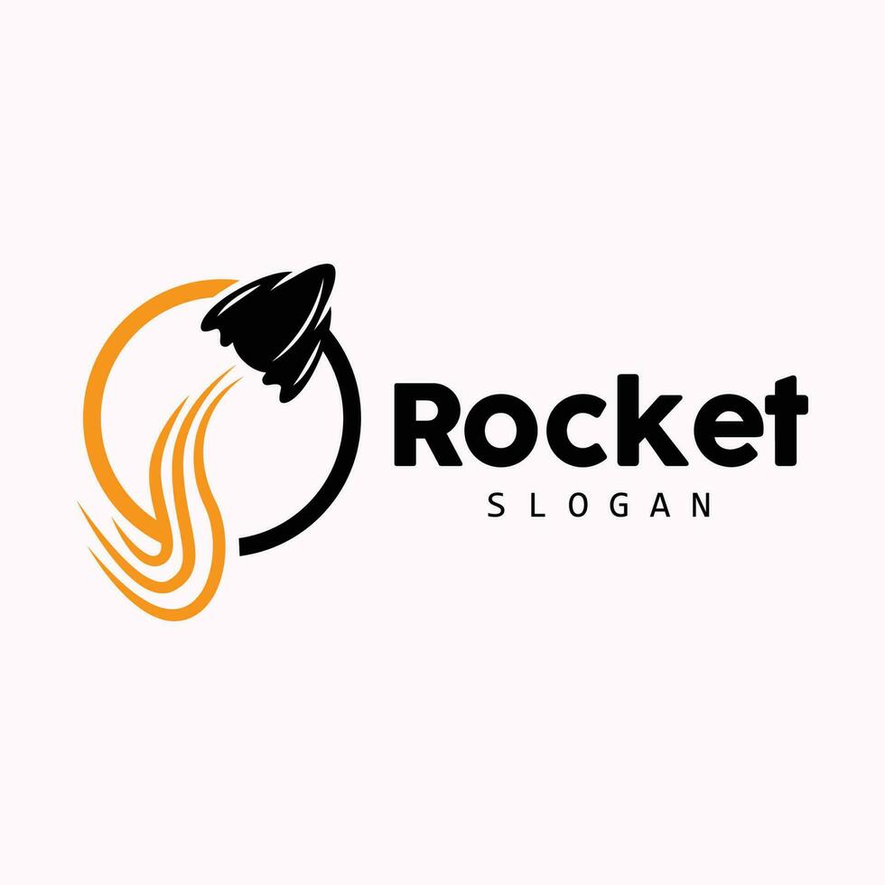 Rocket Logo Design, space exploration vehicle vector