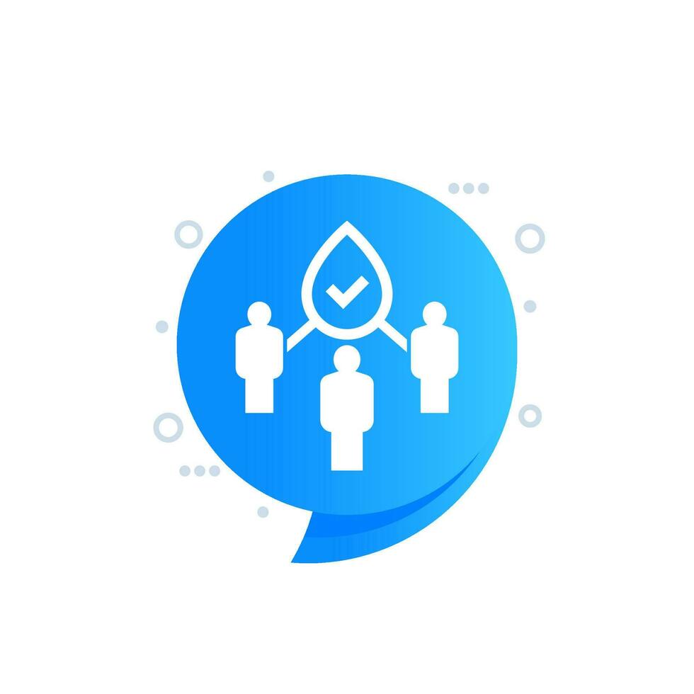 access to clean water icon for web vector