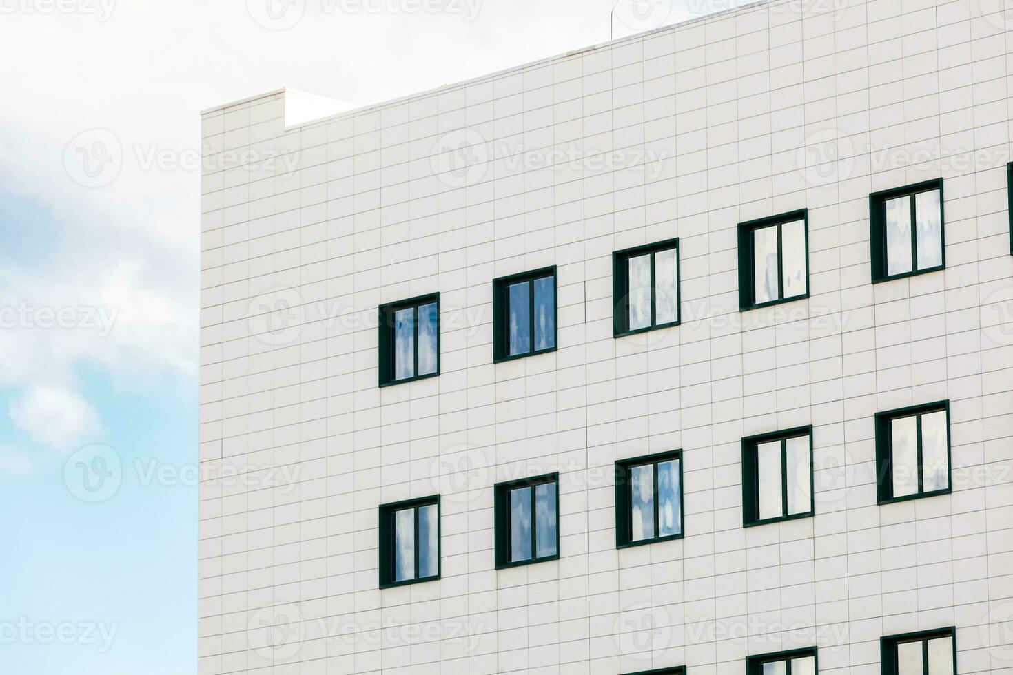 Generic building with blue sky. photo