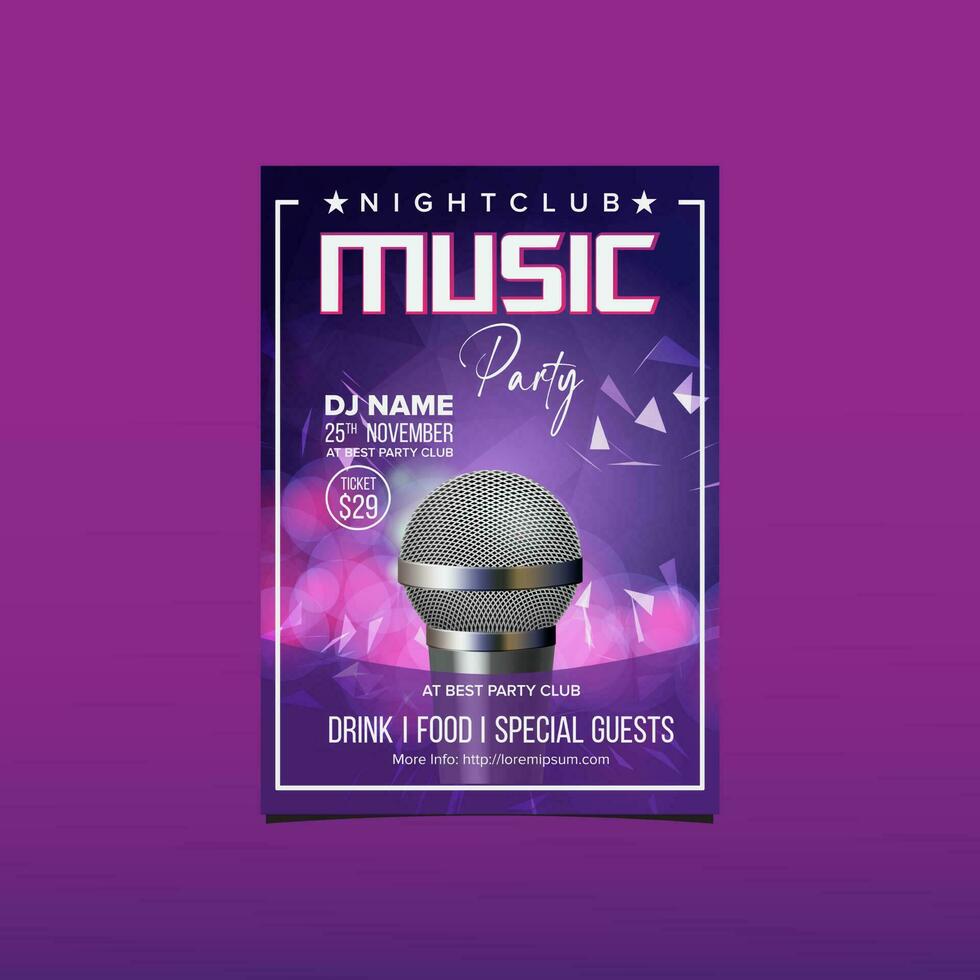 Music Flyer Invitation  Flyer Template vector