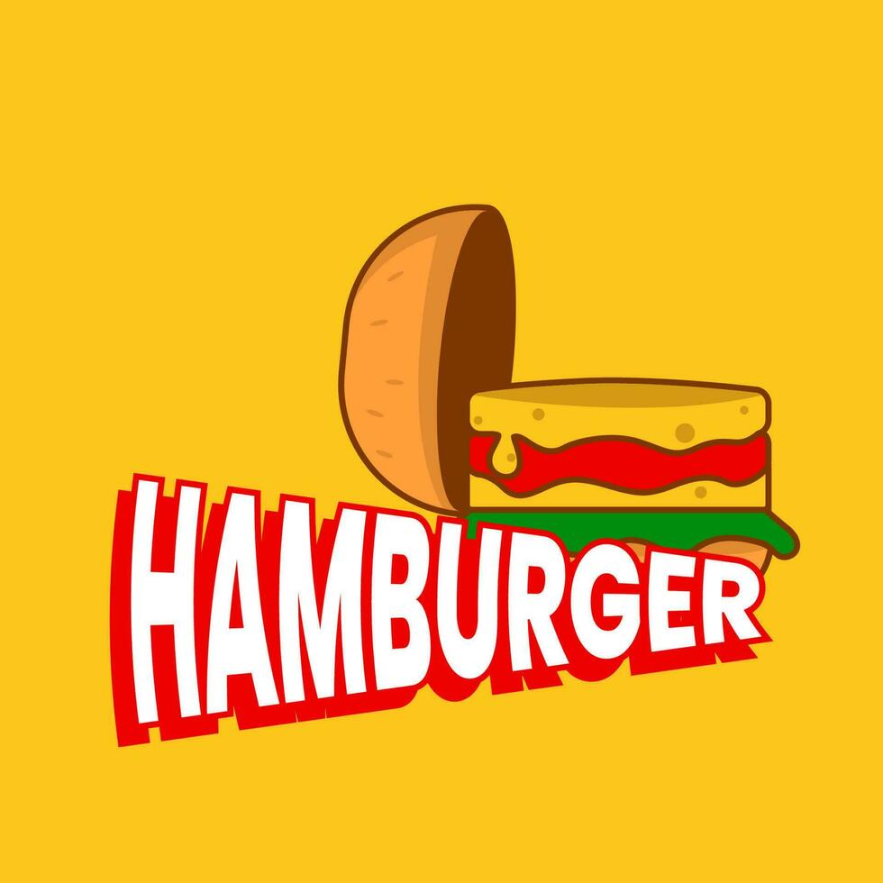 contento hamburguesa día vector