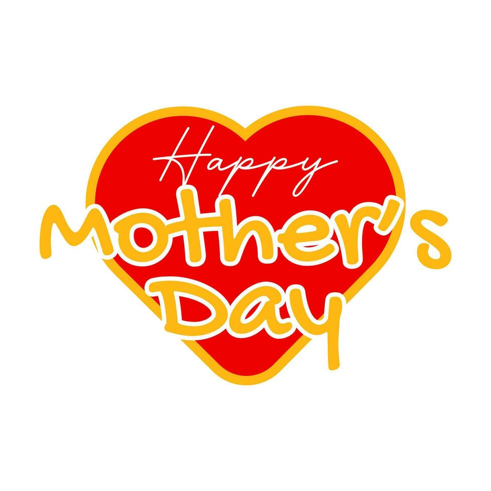 Happy Mothers day vector