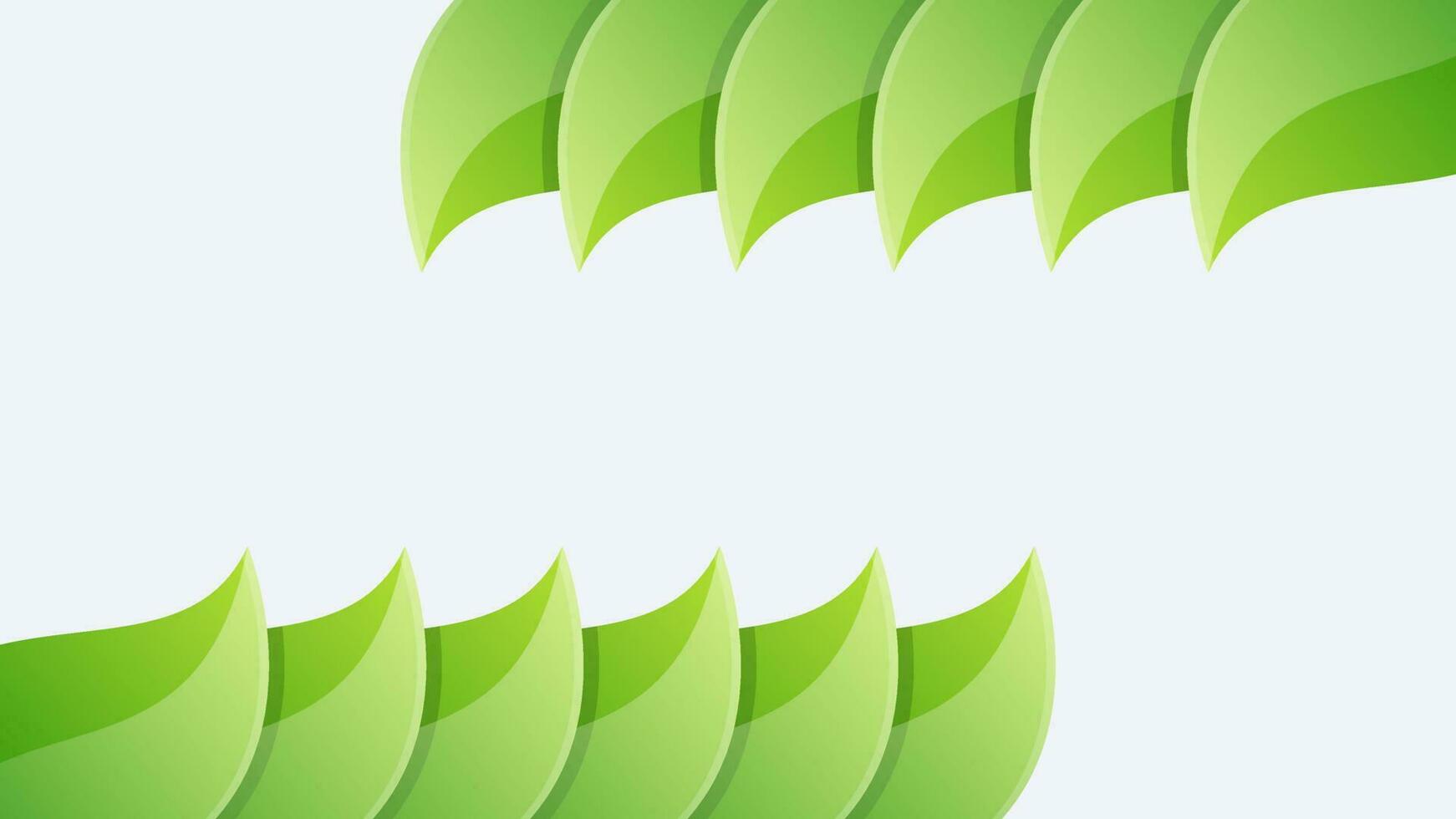 modern background with green gradient and leaf vector