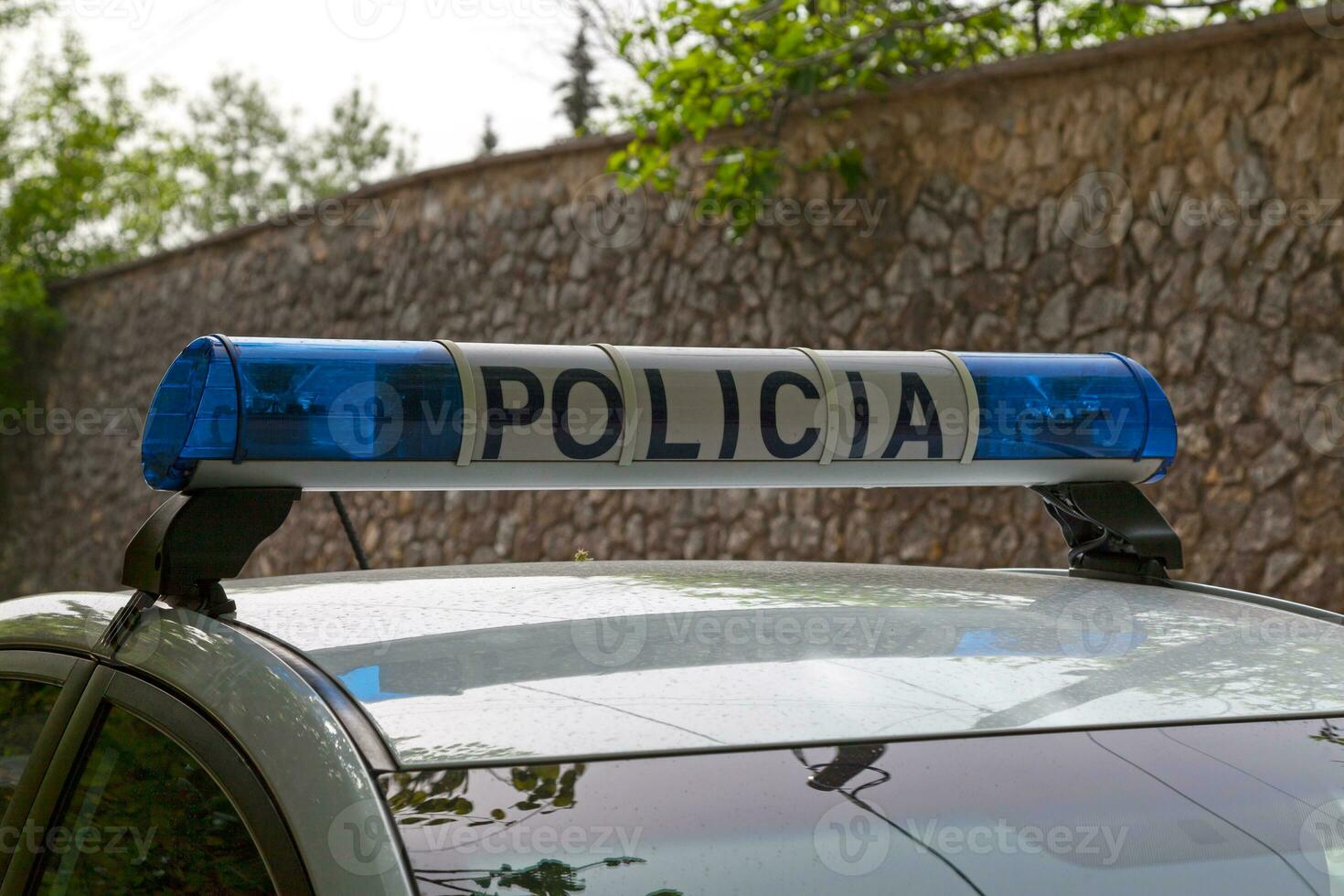 albanés policía carros sirena foto