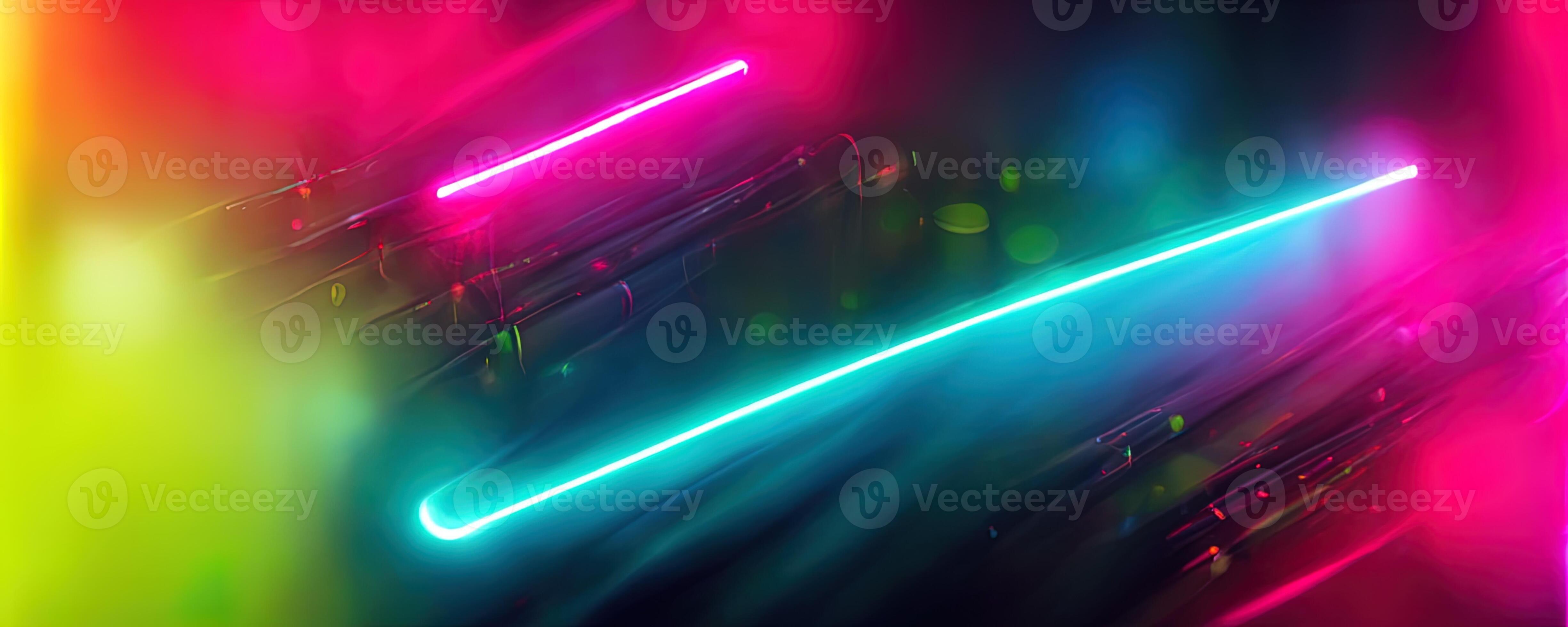 illustration of gaming background abstract, cyberpunk style of gamer  wallpaper, neon glow light of sci-fi. Glowing iridescent neon lights for  both light and dark backgrounds. Generative AI 23486370 Stock Photo at  Vecteezy