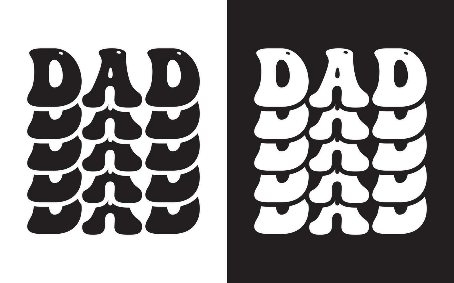 Dad Typography Design, Happy Fathers Day Typographic Vector. vector