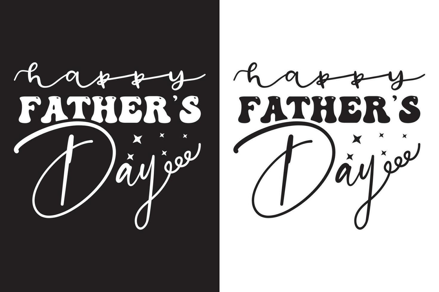 Happy Father's Day - Typography Vector Design