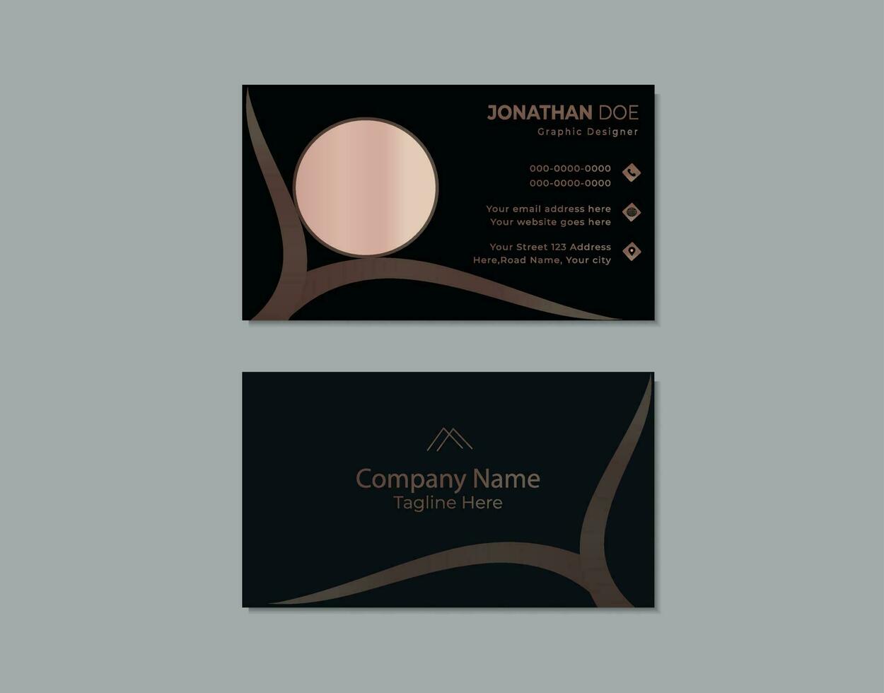 creative business card template design. vector