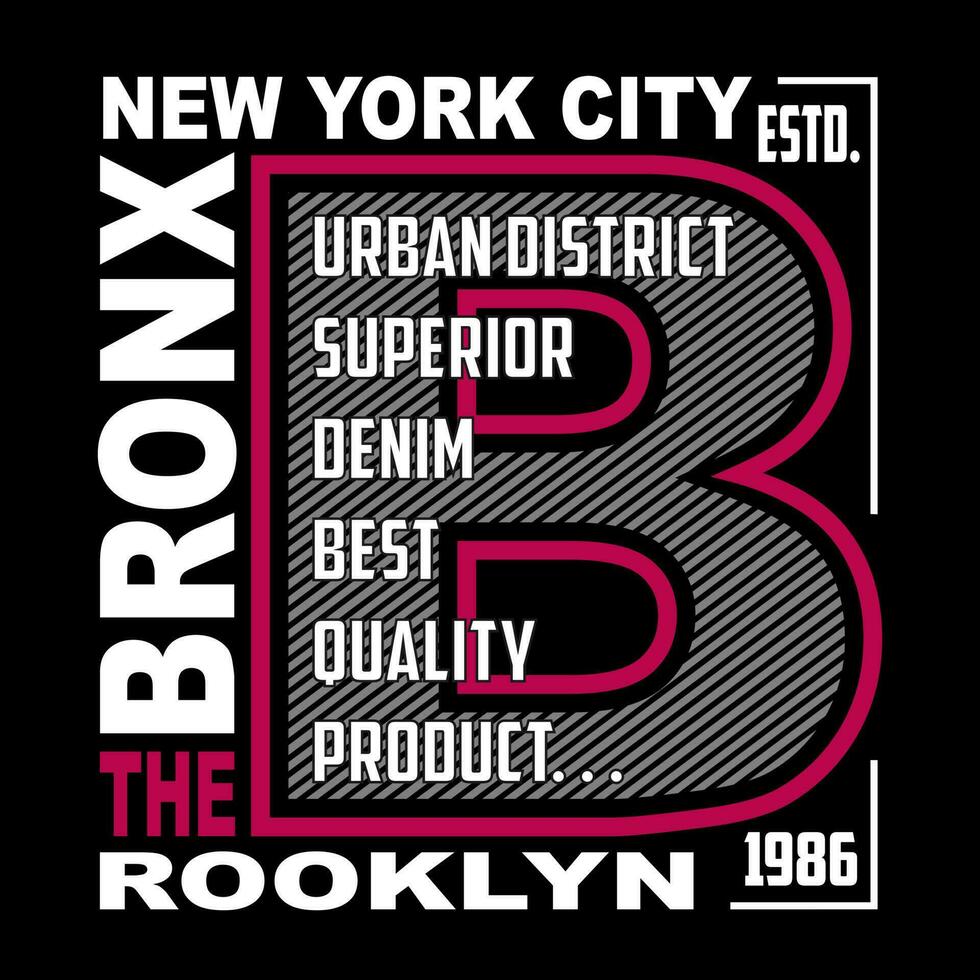 nuevo York brooklyn texto ,logo, modelo vector diseño