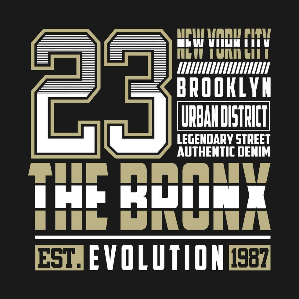 nuevo York brooklyn texto ,logo, modelo vector diseño