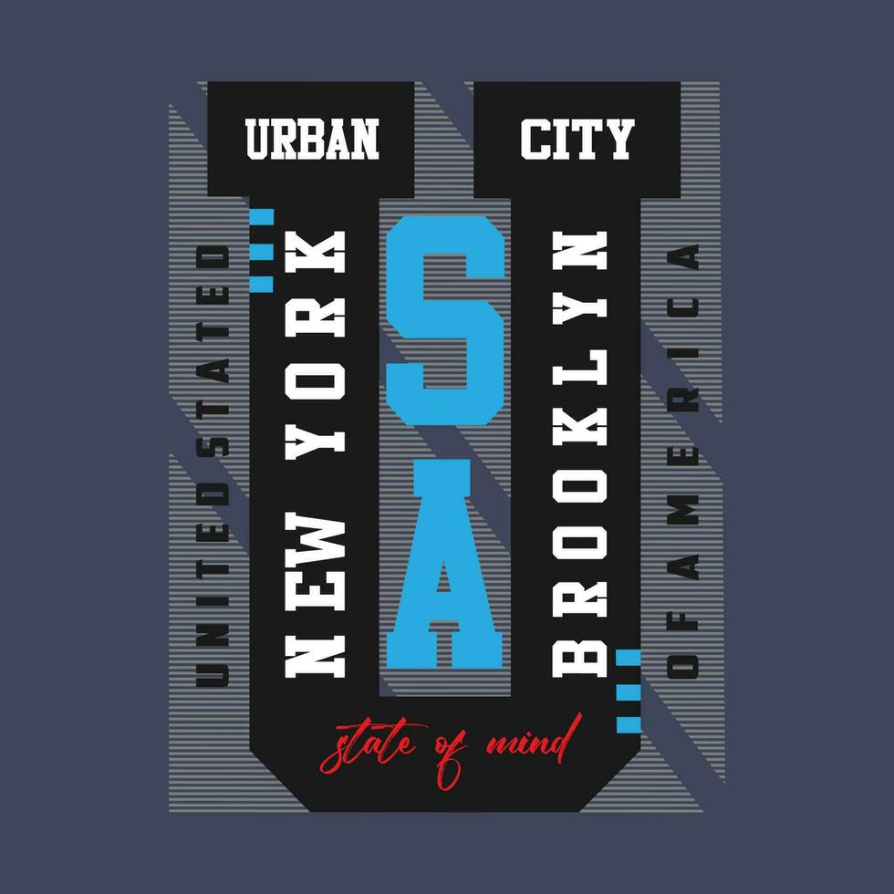 vector text new york brooklyn logo template design