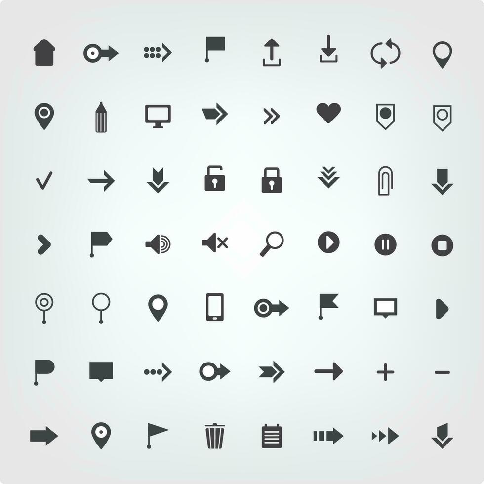 vector set of web universal icons isolated