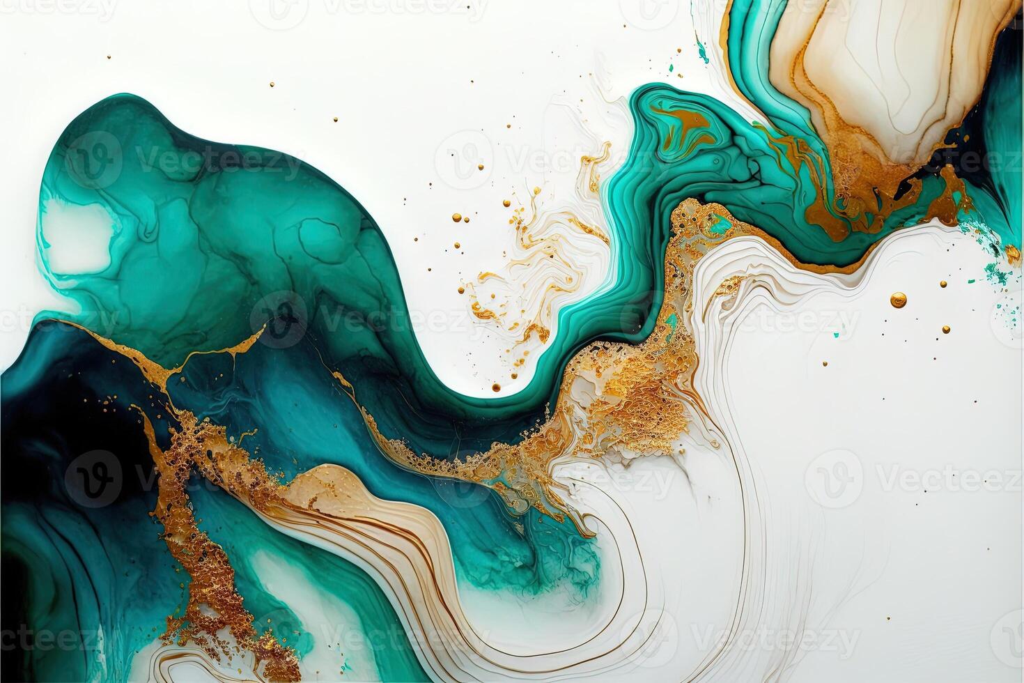 Marble ink abstract art from exquisite original painting for abstract background, colorful. Painting was painted on high quality paper texture to create smooth background photo