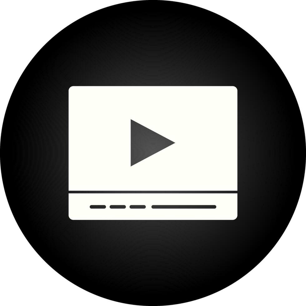 icono de vector de reproductor de video