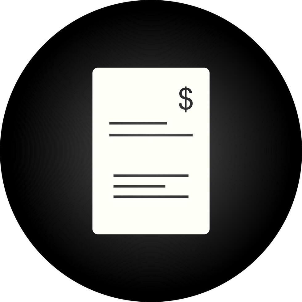 BIlling Vector Icon