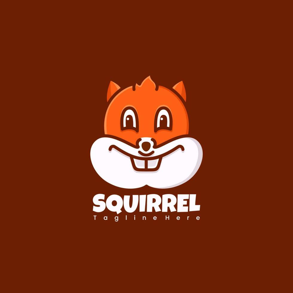 Free Vector Design Cute Squirrel