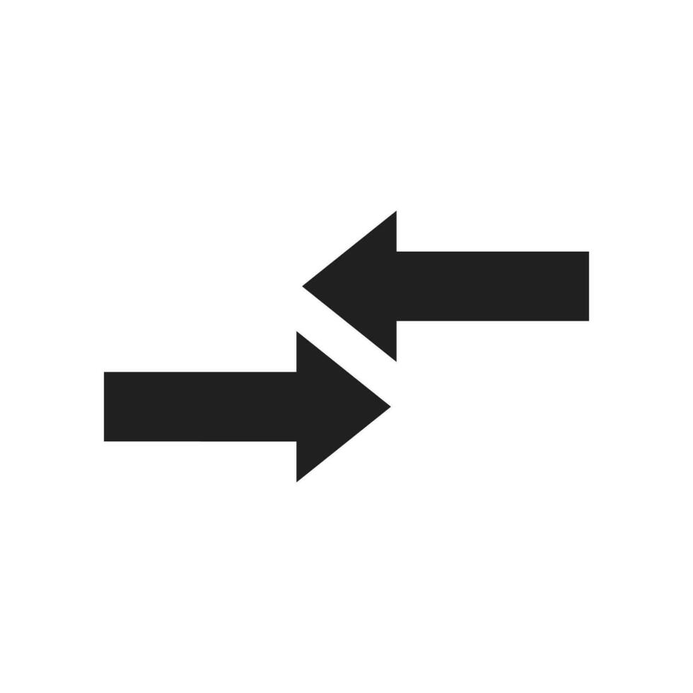 flecha icono en plano estilo. flecha vector ilustración en blanco aislado antecedentes. dirección concepto