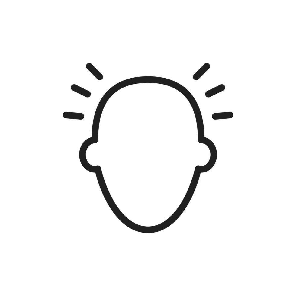 Headache icon vector design illustration