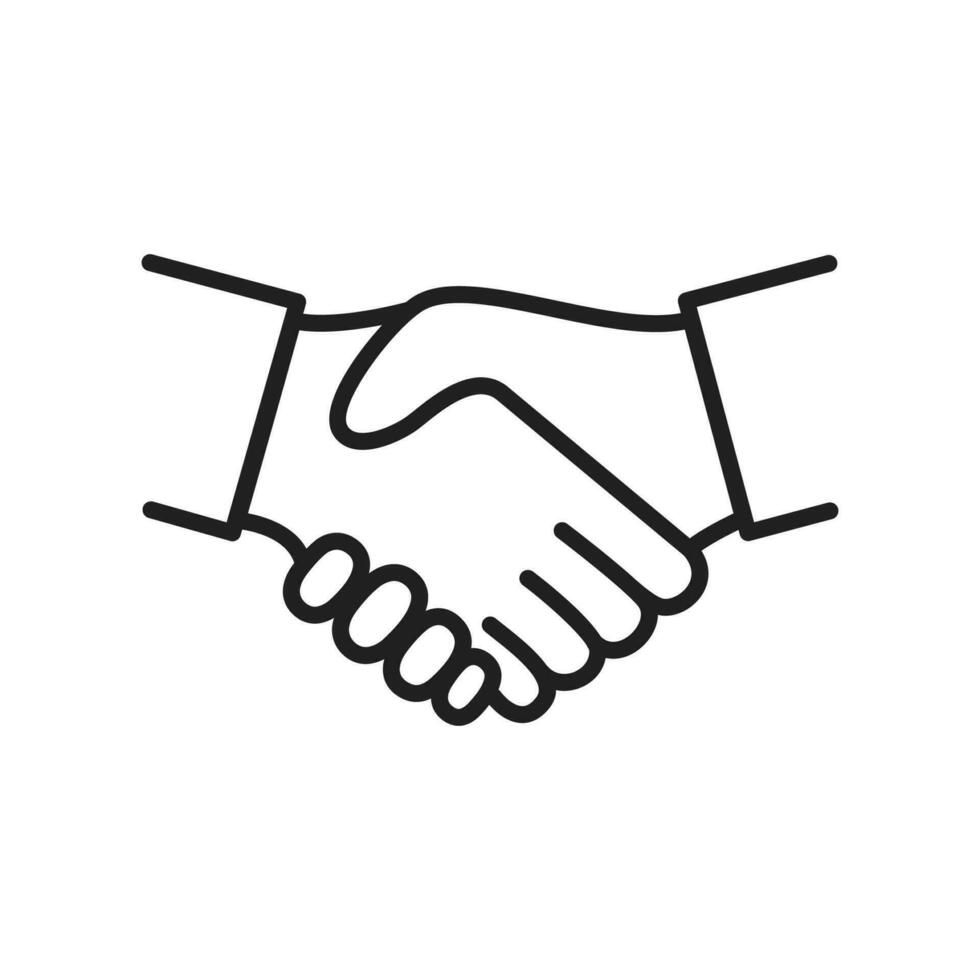 handshake icon vector design illustration