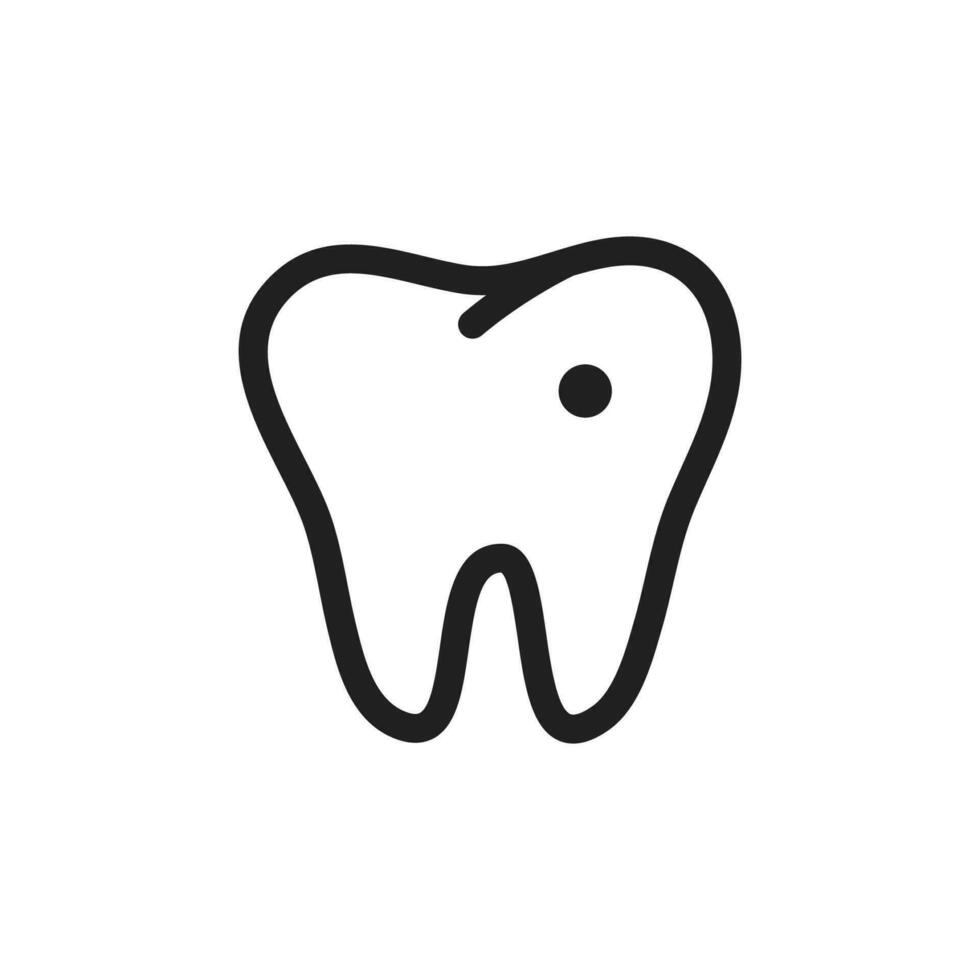 diente icono vector diseño ilustración