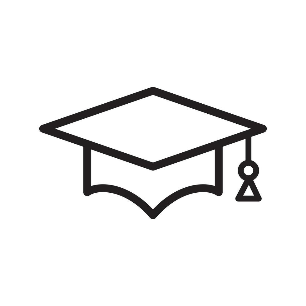 cap, graduation icon vector design illustration