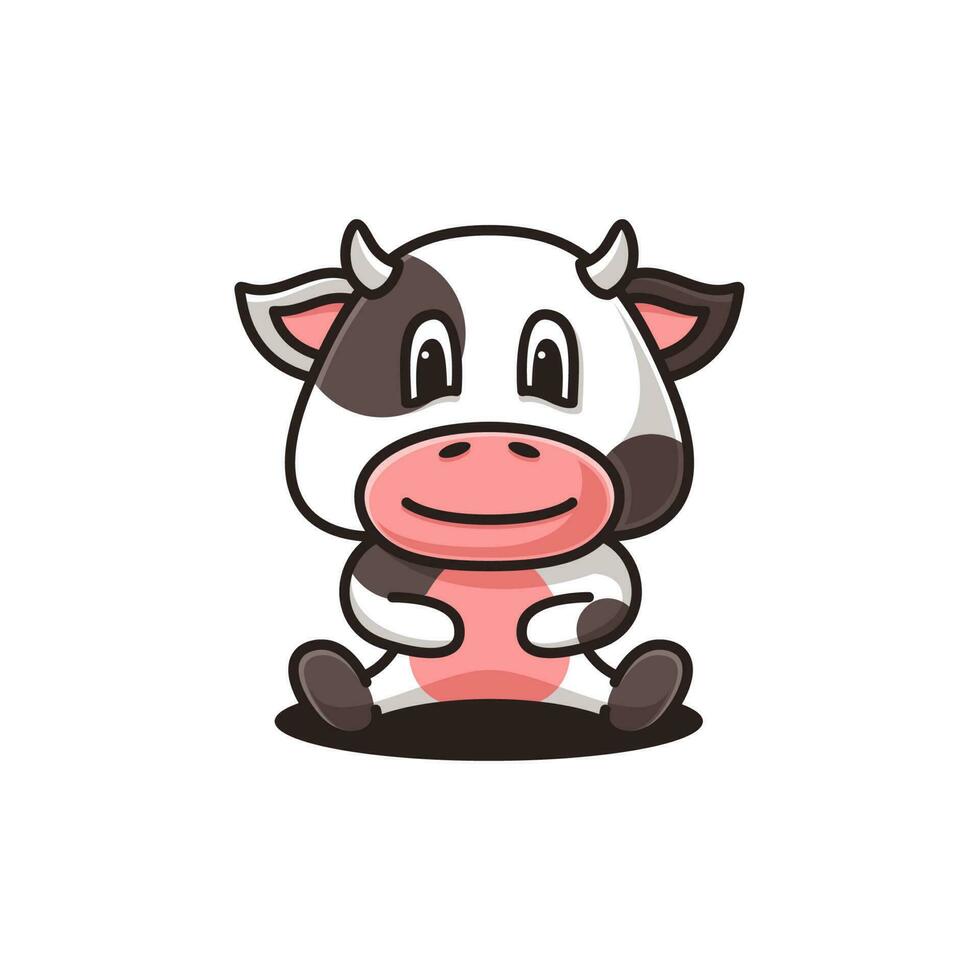 Cute Cow Vector Design