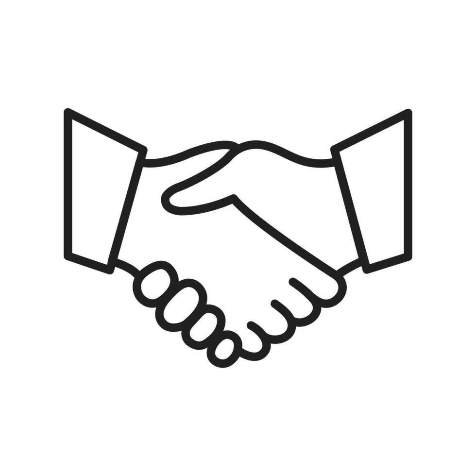 handshake icon vector design illustration