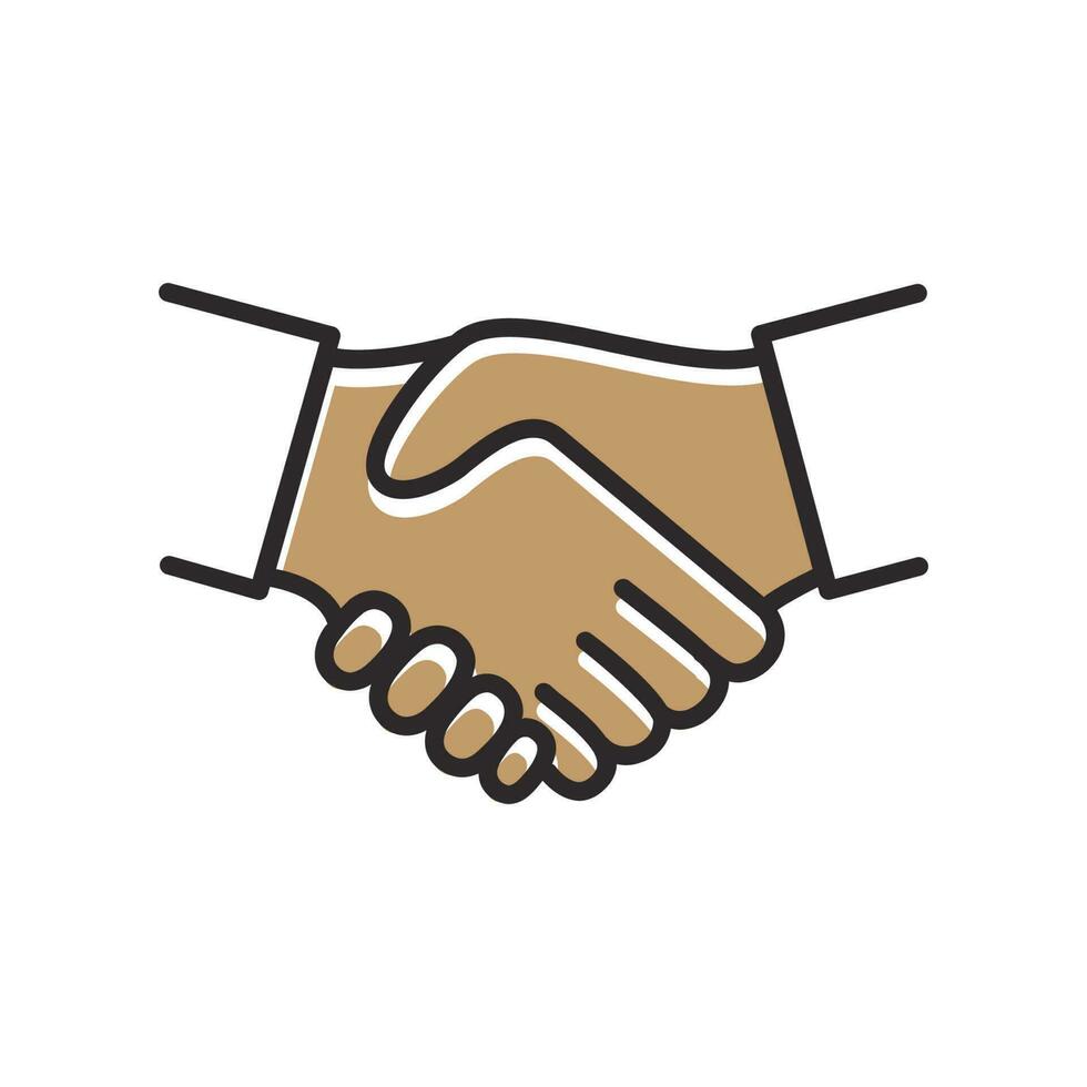 handshake icon vector design illustration