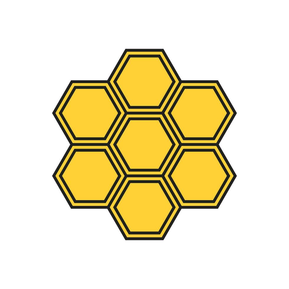 Honeycombs icon vector design illustration