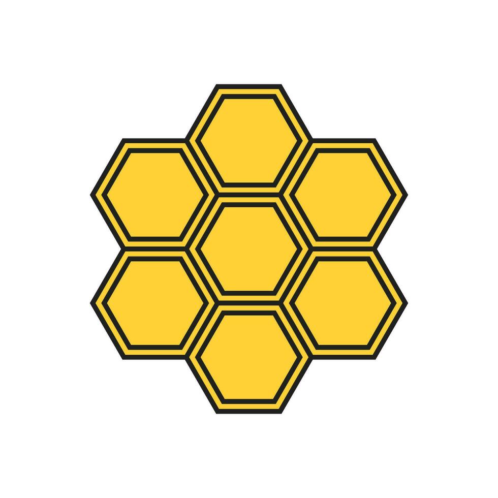 Honeycombs icon vector design illustration