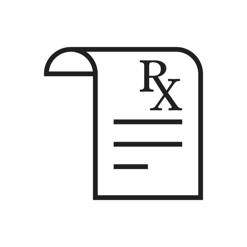 Prescription icon design illustration vector