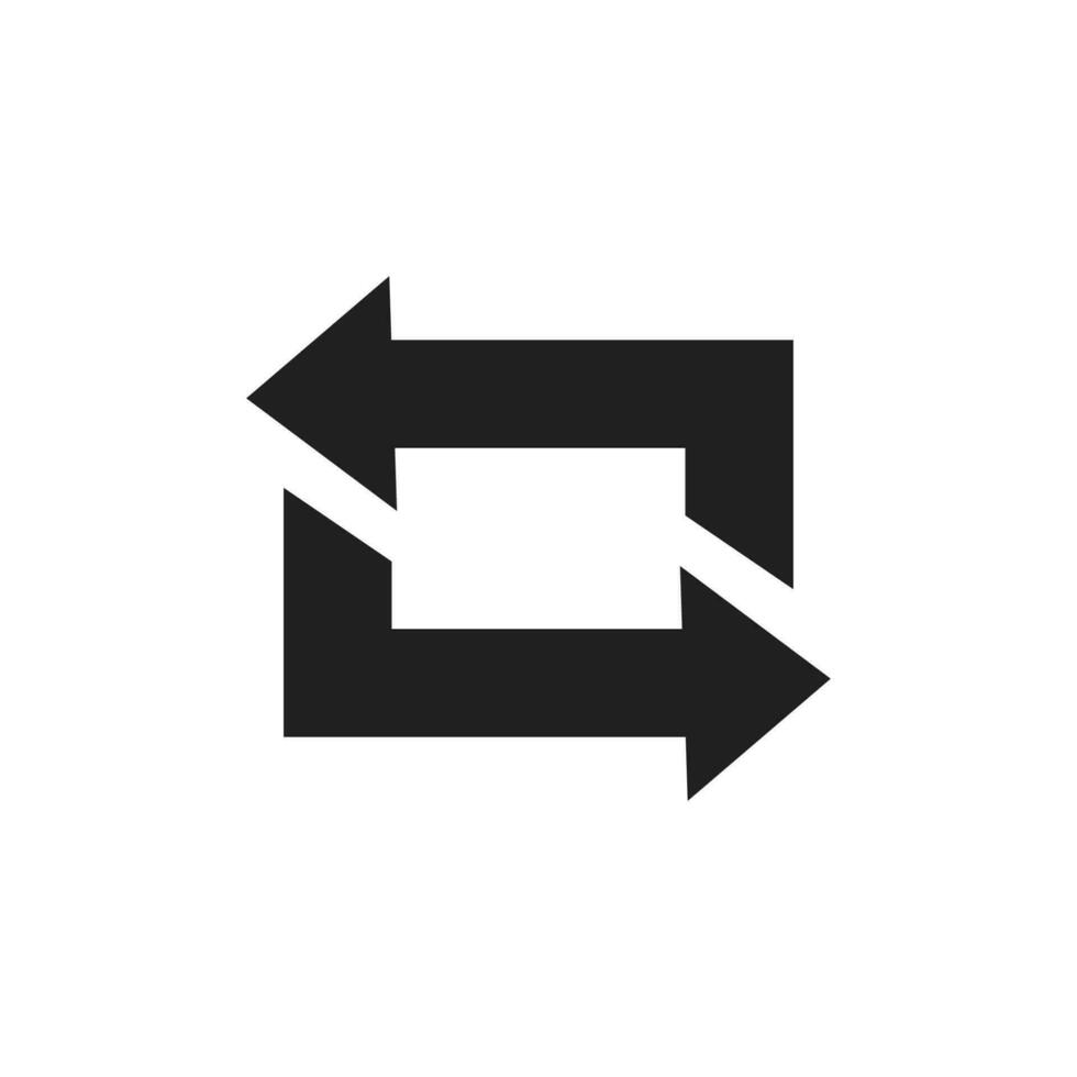 Arrow icon in flat style. Arrow vector illustration on white isolated background. Direction concept