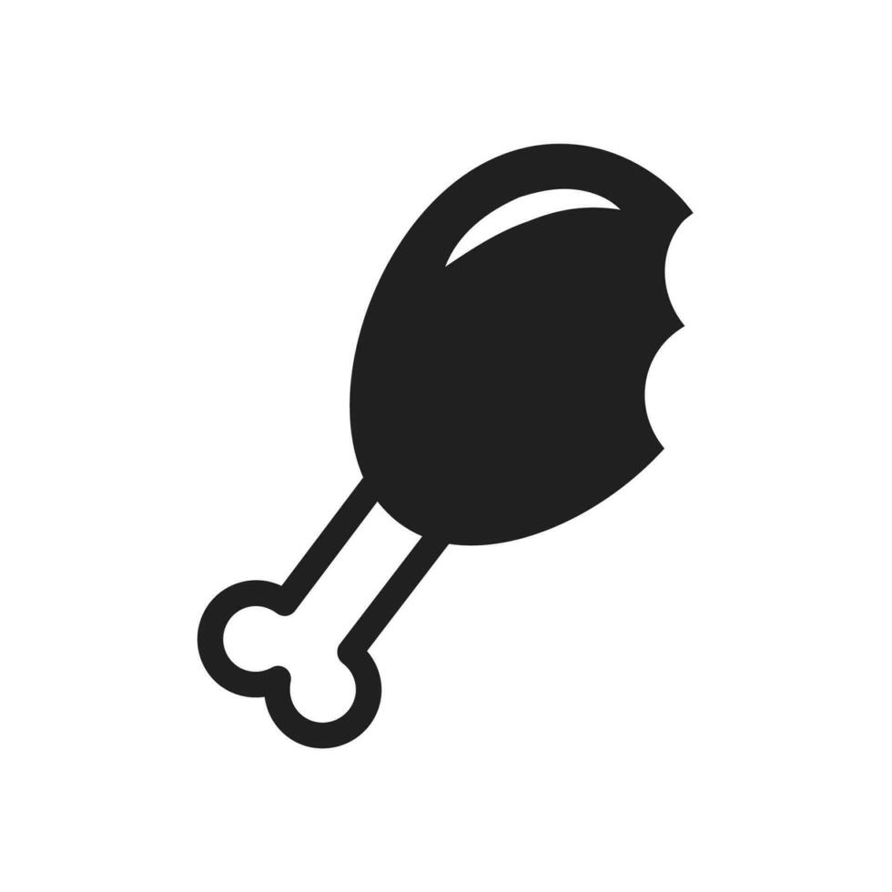chicken  icon in flat style. chicken vector illustration on white isolated background.