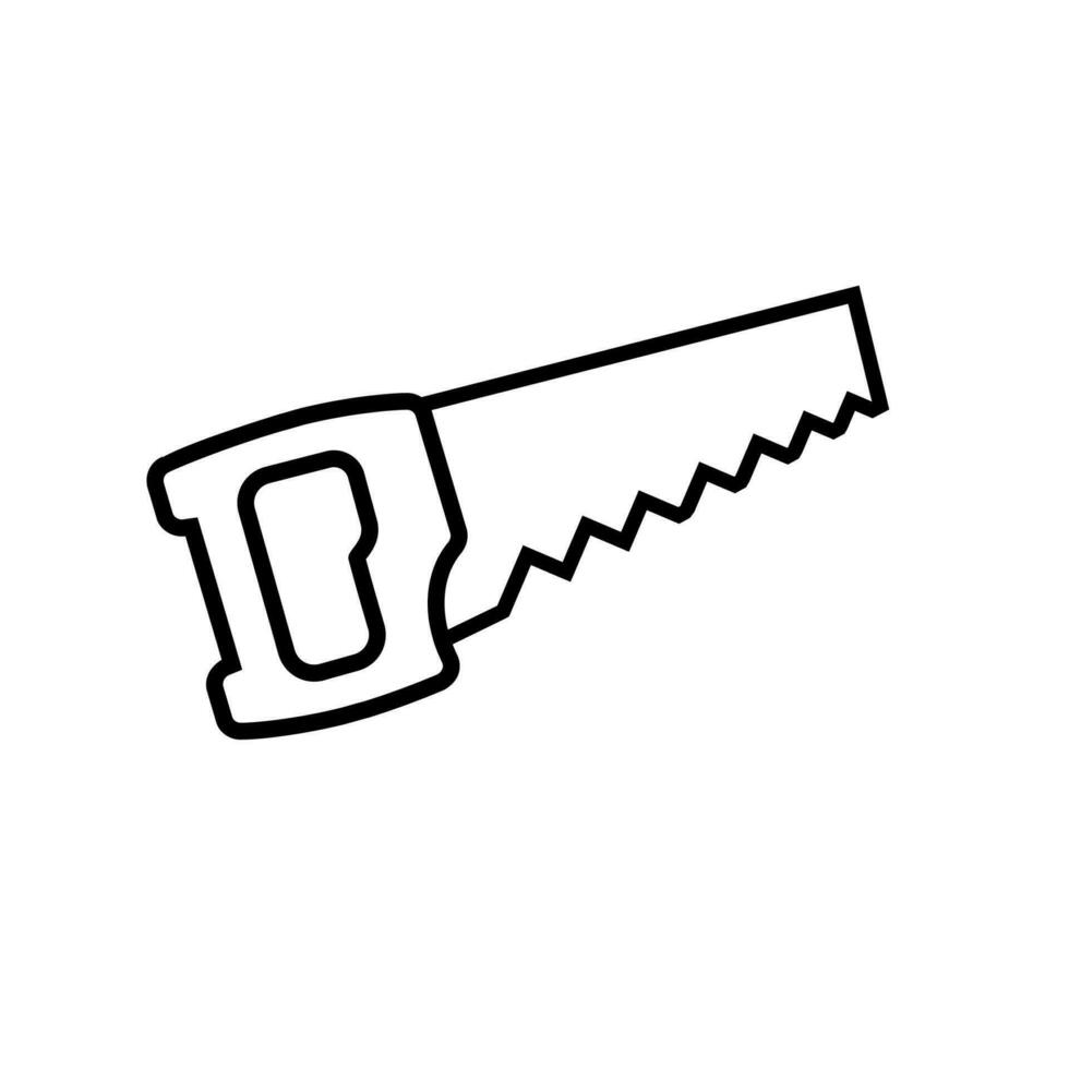 hand saw icon vector design illustration