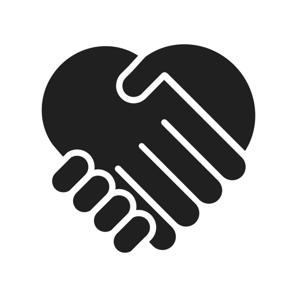 handshake icon vector design illustration