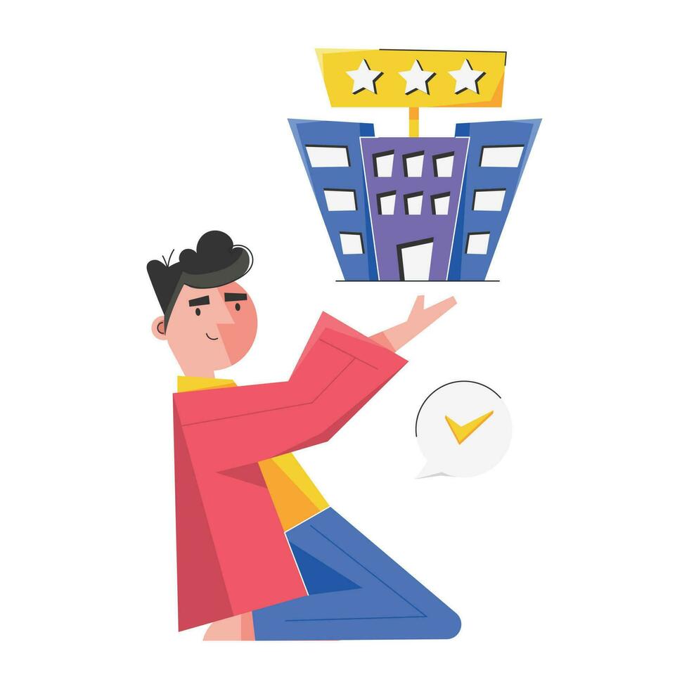 Trendy Select Hotel vector