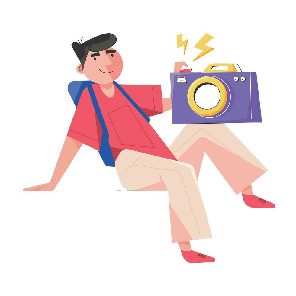 Trendy Tour Photography vector
