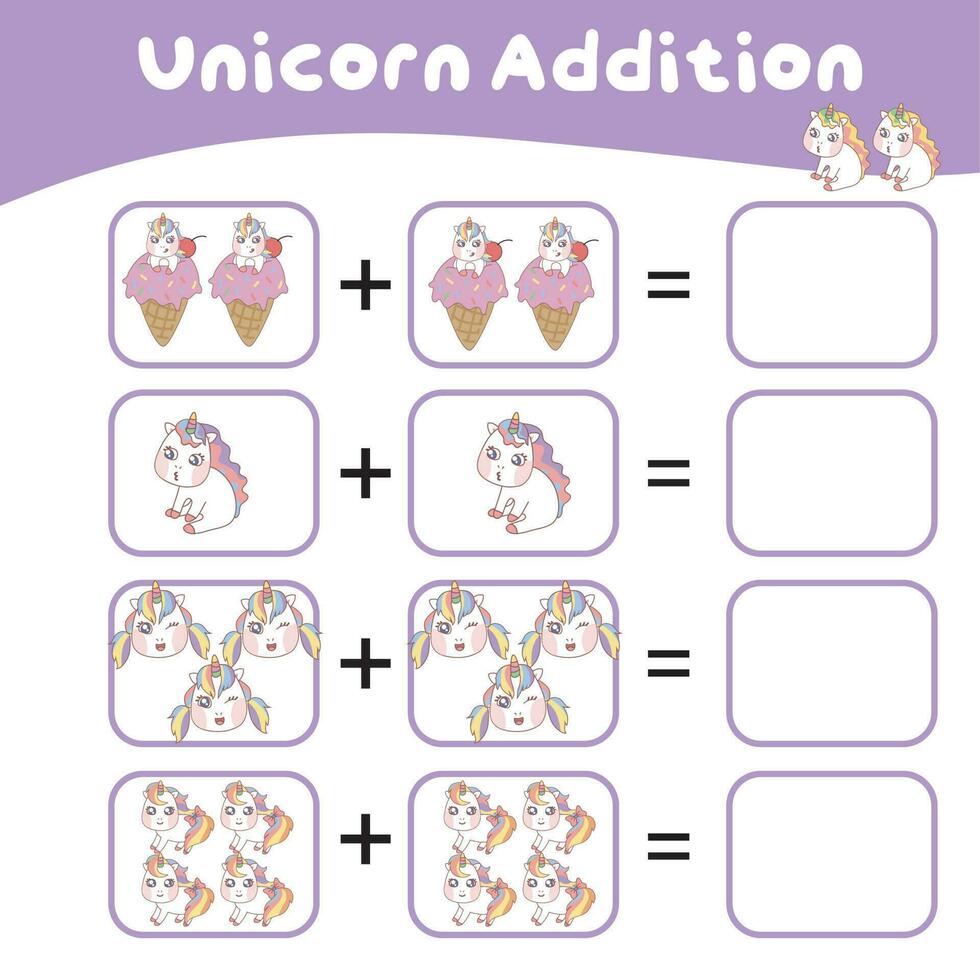 Mathematic counting worksheet. Math activity, count and write the missing numbers. Educational printable math worksheet for children. Vector File.