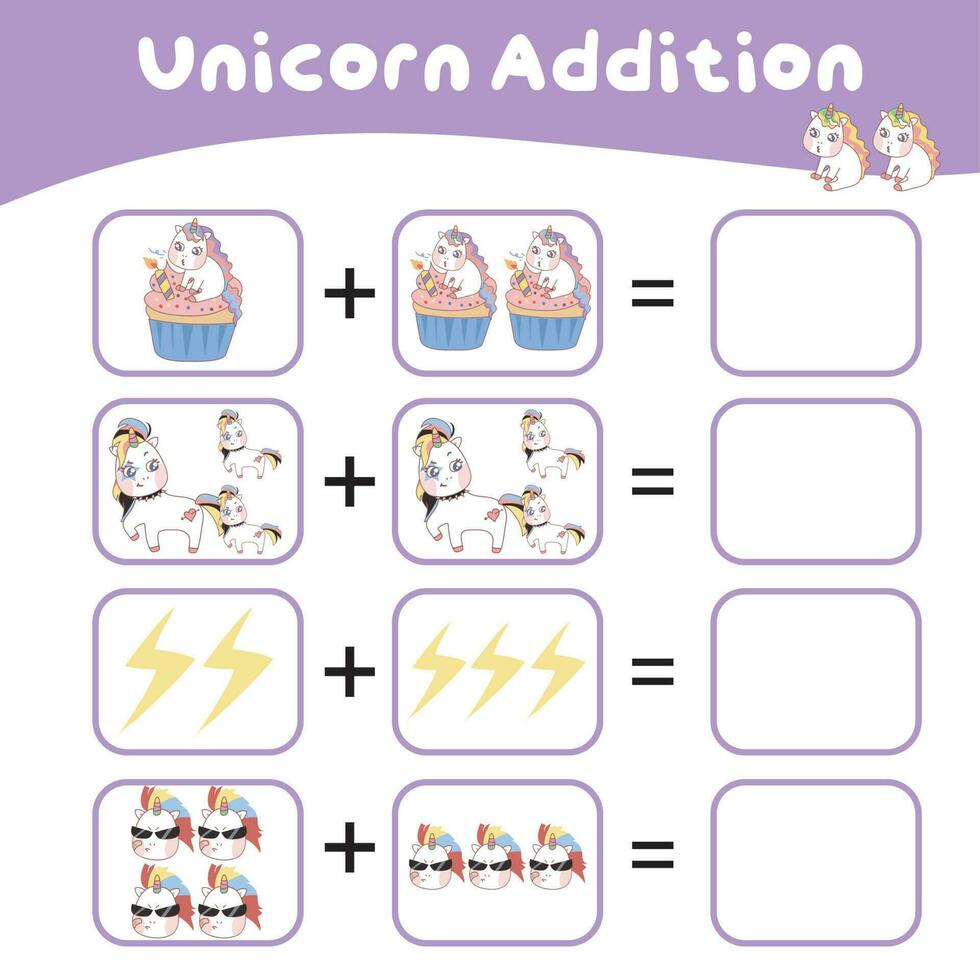 Mathematic counting worksheet. Math activity, count and write the missing numbers. Educational printable math worksheet for children. Vector File.