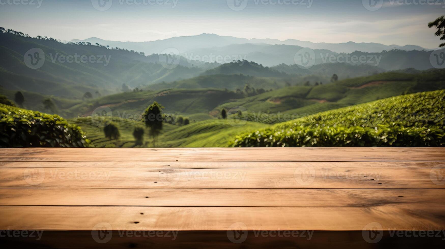 limpiar de madera mesa un humilde manojo de hora como de tarde té casa establecimiento. creativo recurso, ai generado foto